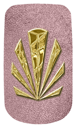 DAROYAL 602 GD SH OR Gold Sunburst Shimmer Orchid Background